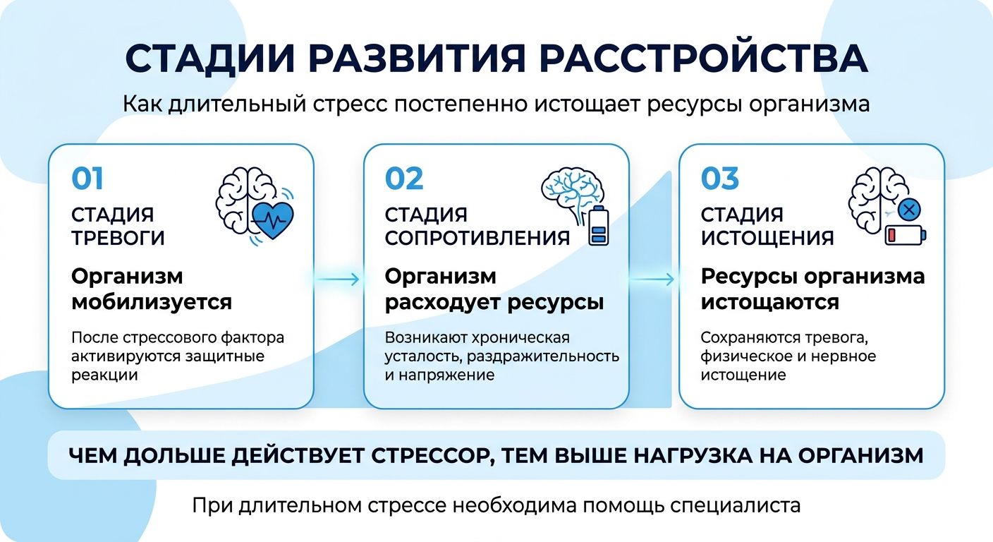 Лечение стресса в Каргате инфографика